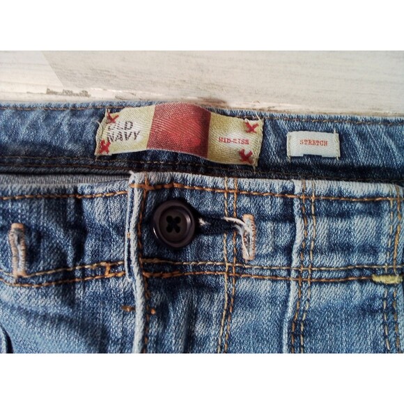 Women's Old Navy Mid-rise Stretch Denim‎ Size 6 Shorts - Picture 5 of 14